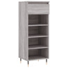 Mueble zapatero madera contrachapada gris Sonoma 40x36x105 cm 2