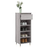 Mueble zapatero madera contrachapada gris Sonoma 40x36x105 cm 4