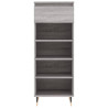 Mueble zapatero madera contrachapada gris Sonoma 40x36x105 cm 5