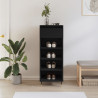 Mueble zapatero madera contrachapada negro 40x36x105 cm 1