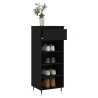 Mueble zapatero madera contrachapada negro 40x36x105 cm 4