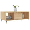 Mesa de centro madera contrachapada roble Sonoma 90x50x36.5 cm 3