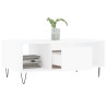 Mesa de centro 90x50x36.5 cm derivados de madeira branco 4