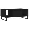 Mesa de centro madera contrachapada negro 90x50x36.5 cm 2