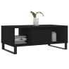Mesa de centro madera contrachapada negro 90x50x36.5 cm 3