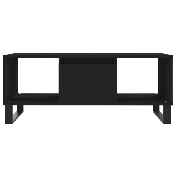 Mesa de centro madera contrachapada negro 90x50x36.5 cm M 5