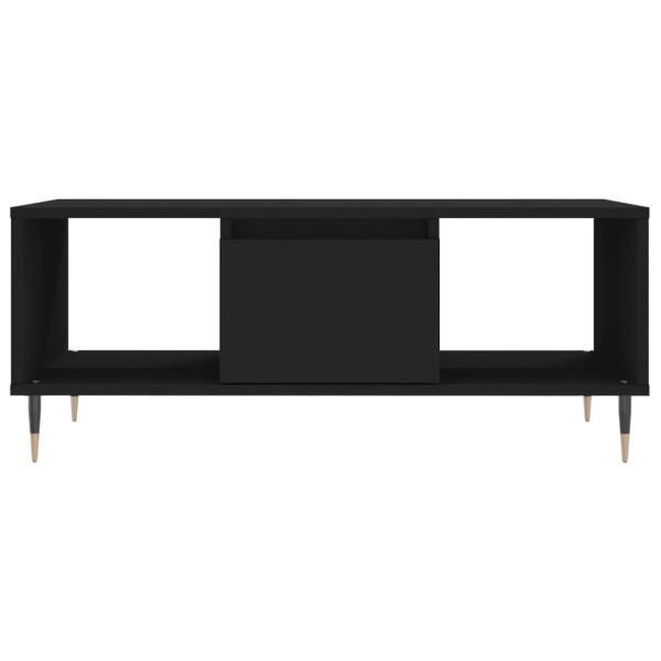 Mesa de centro madera contrachapada negro 90x50x36.5 cm M 5