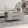 Mesa de centro madera de ingeniería gris Sonoma 102x44.5x50 cm 1
