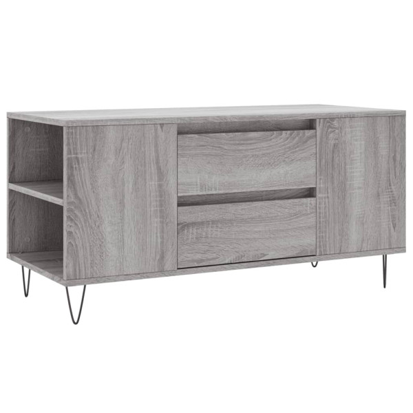 Mesa de centro madera de ingeniería gris Sonoma 102x44.5x50 cm M 2