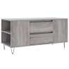 Mesa de centro madera de ingeniería gris Sonoma 102x44.5x50 cm 2