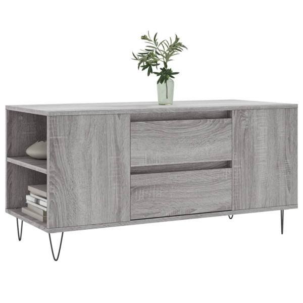 Mesa de centro madera de ingeniería gris Sonoma 102x44.5x50 cm M 3