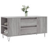 Mesa de centro madeira de engenharia cinza Sonoma 102x44.5x50 cm 3