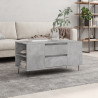 Mesa de centro madera ingeniería gris hormigón 102x44.5x50 cm 1