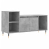 Mueble para TV madera contrachapada gris hormigón 100x35x55 cm 2