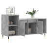 Mueble para TV madera contrachapada gris hormigón 100x35x55 cm 4