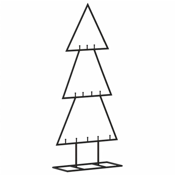 Árbol de Navidad para decoración metal negro 60 cm M 5