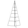 Árbol de Navidad para decoración metal negro 140 cm 4