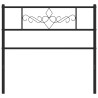 Cabecero de metal negro 90 cm 3