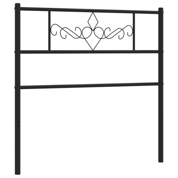 Cabeceira de cama 90 cm metal preto M 4