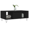 Mesa de centro madera contrachapada negro 90x50x36.5 cm 3