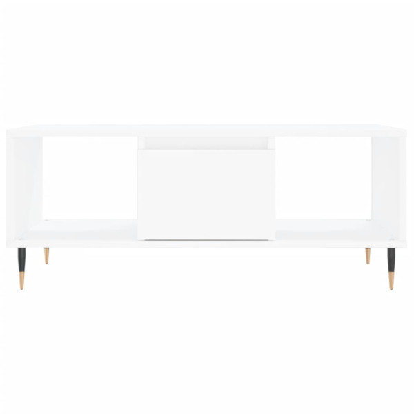 Mesa de centro madera contrachapada blanco 90x50x36.5 cm M 5