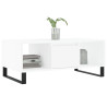 Mesa de centro madera contrachapada blanco 90x50x36.5 cm 3