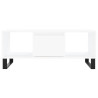 Mesa de centro madera contrachapada blanco 90x50x36.5 cm 5