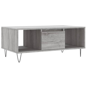 Mesa de centro 90x50x36.5 cm derivados madeira cinzento sonoma H