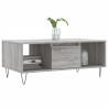 Mesa de centro madera contrachapada gris Sonoma 90x50x36.5 cm 3