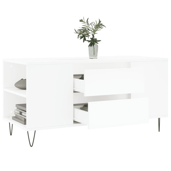 Mesa de centro 102x44.5x50 cm derivados de madeira branco M 4