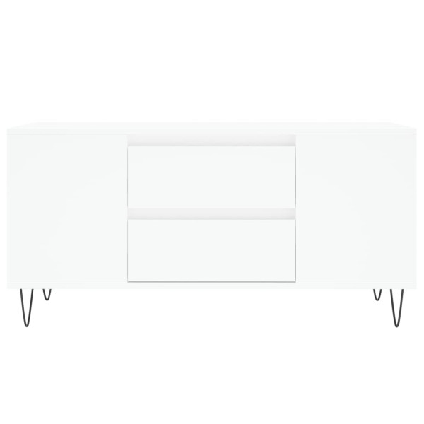 Mesa de centro madera de ingeniería blanco 102x44.5x50 cm M 5