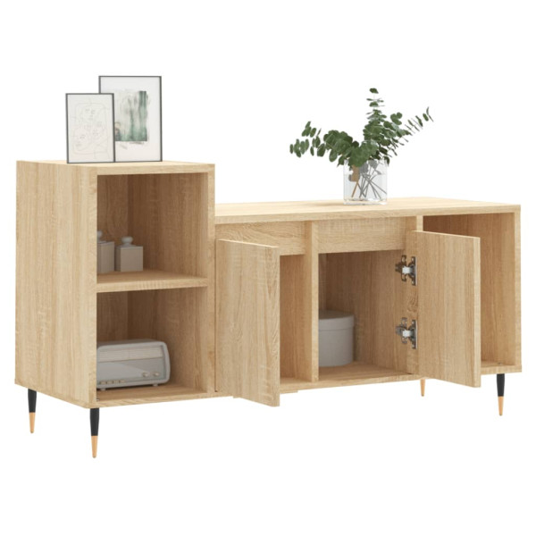 Mueble para TV madera contrachapada roble Sonoma 100x35x55 cm M 4