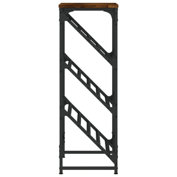 Mueble zapatero madera de ingeniería roble ahumado 60x30x85 cm M 5