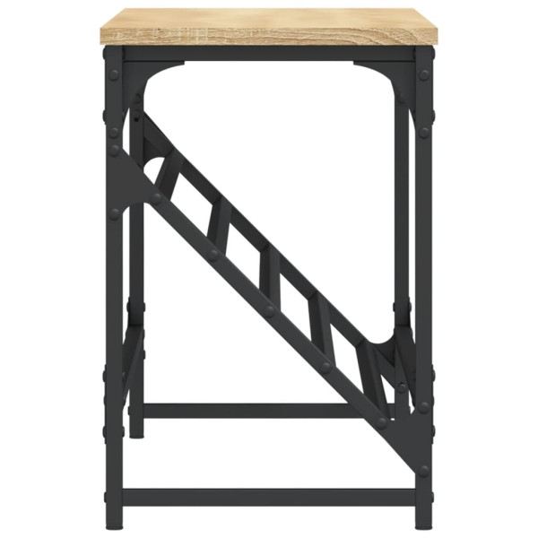 Mueble zapatero madera de ingeniería roble Sonoma 90x30x45 cm M 5