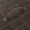 Cesto oval para roupa suja bambu castanho escuro 2