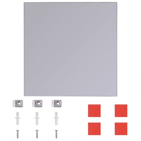 Espelho de azulejos de vidro sem moldura 8 pcs 20.5 cm M 4