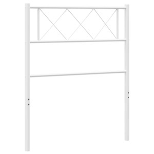 Cabeceira de cama 100 cm metal branco H