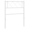Cabeceira de cama 100 cm metal branco 2
