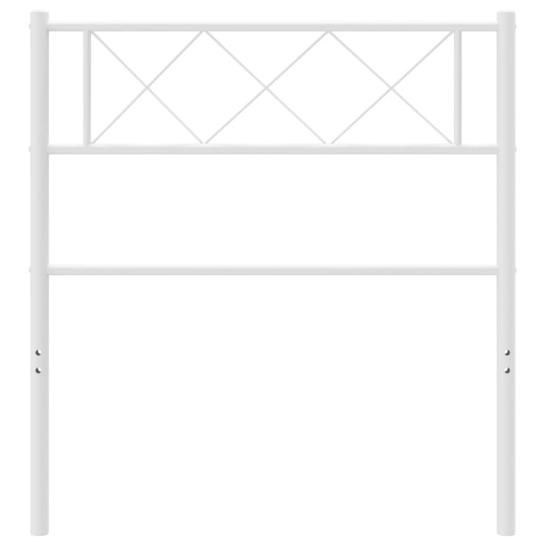 Cabecero de metal blanco 100 cm M 3