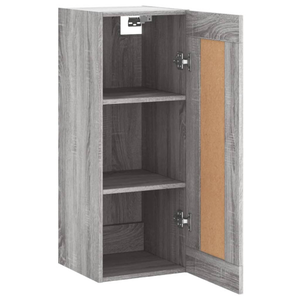 Armario de pared madera de ingeniería gris Sonoma 34.5x34x90 cm M 5