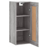 Armario de pared madera de ingeniería gris Sonoma 34.5x34x90 cm 5