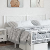 Cabeceira de cama 180 cm metal branco 1