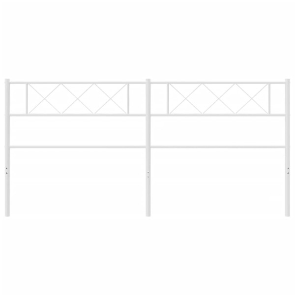 Cabeceira de cama 200 cm metal branco M 3