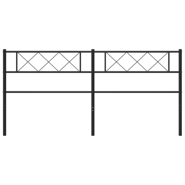 Cabeceira de cama 200 cm metal preto M 3