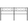 Cabeceira de cama 200 cm metal preto 3