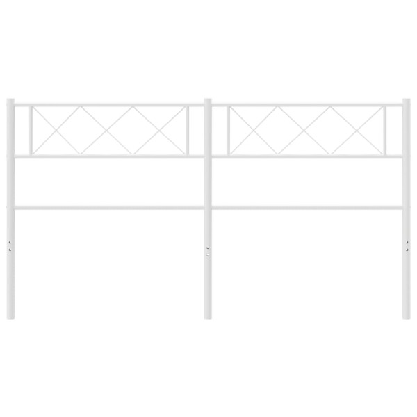 Cabecero de metal blanco 120 cm M 3