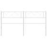 Cabeceira de cama 120 cm metal branco 3