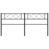 Cabecero de metal negro 193 cm 3
