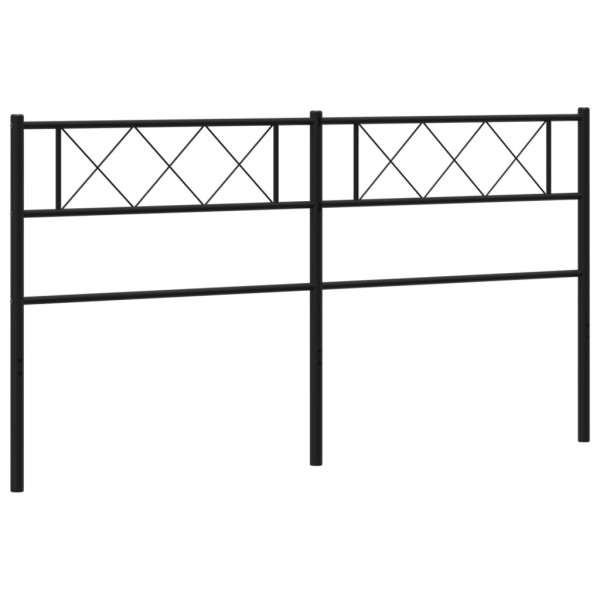 Cabeceira de cama 193 cm metal preto M 5