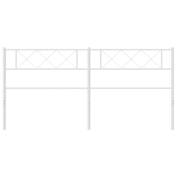 Cabecero de metal blanco 193 cm M 3